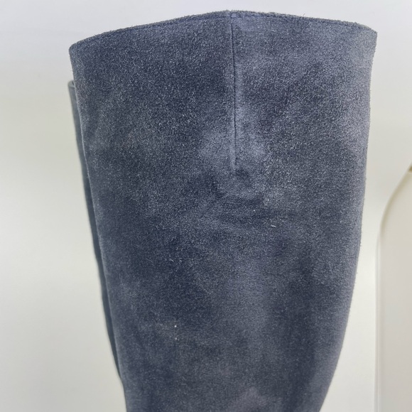 Roberto Festo Blue/ grey suede Heeled Boots made in Italy size 36 - Picture 11 of 16